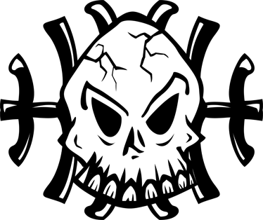 Tapis vinyle chambre logo de skull décoratif - TenStickers