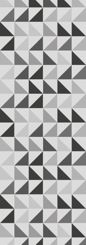Tapis vinyle bureau triangles géométriques - TenStickers