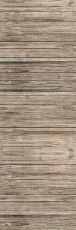 Tapis vinyle chambre lattes en bois gris rustique - TenStickers