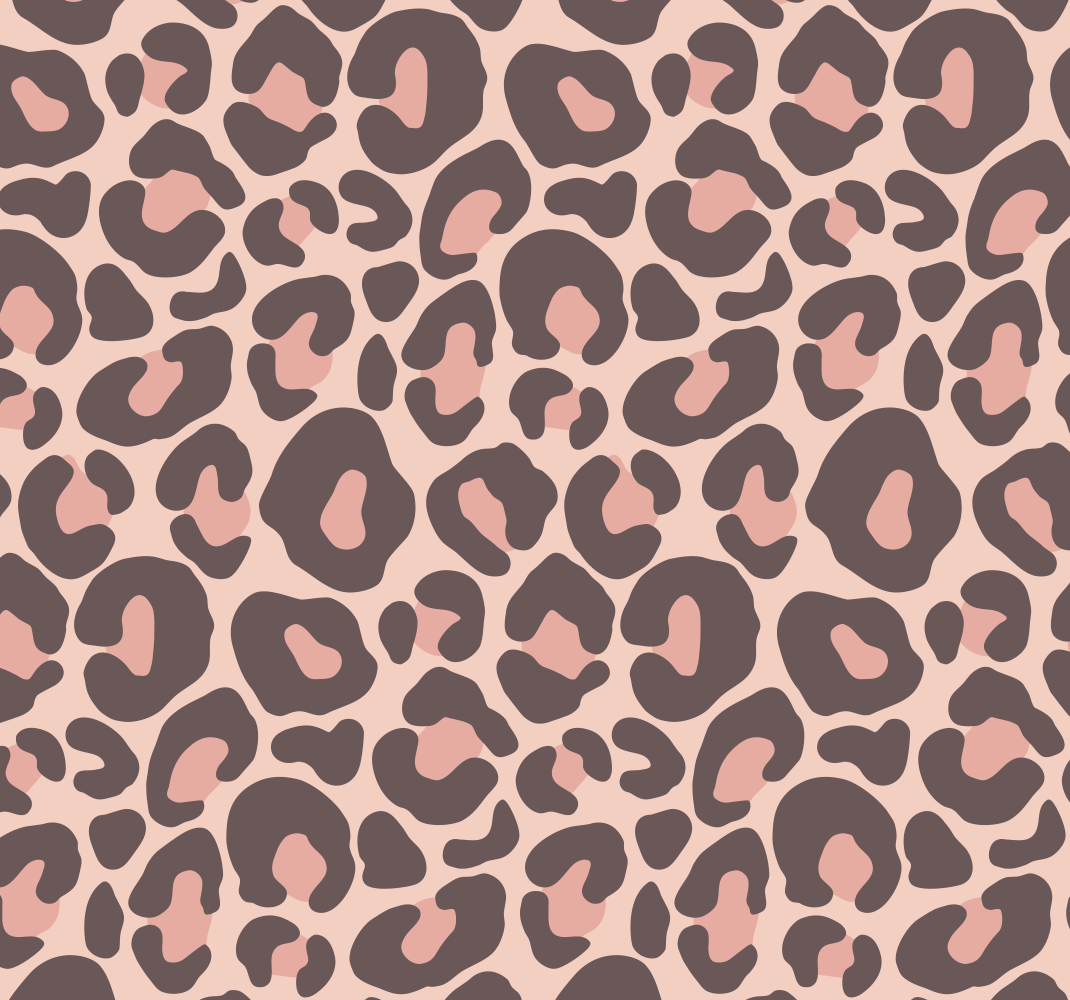 Tapis vinyle chambre imprimé léopard rose - TenStickers