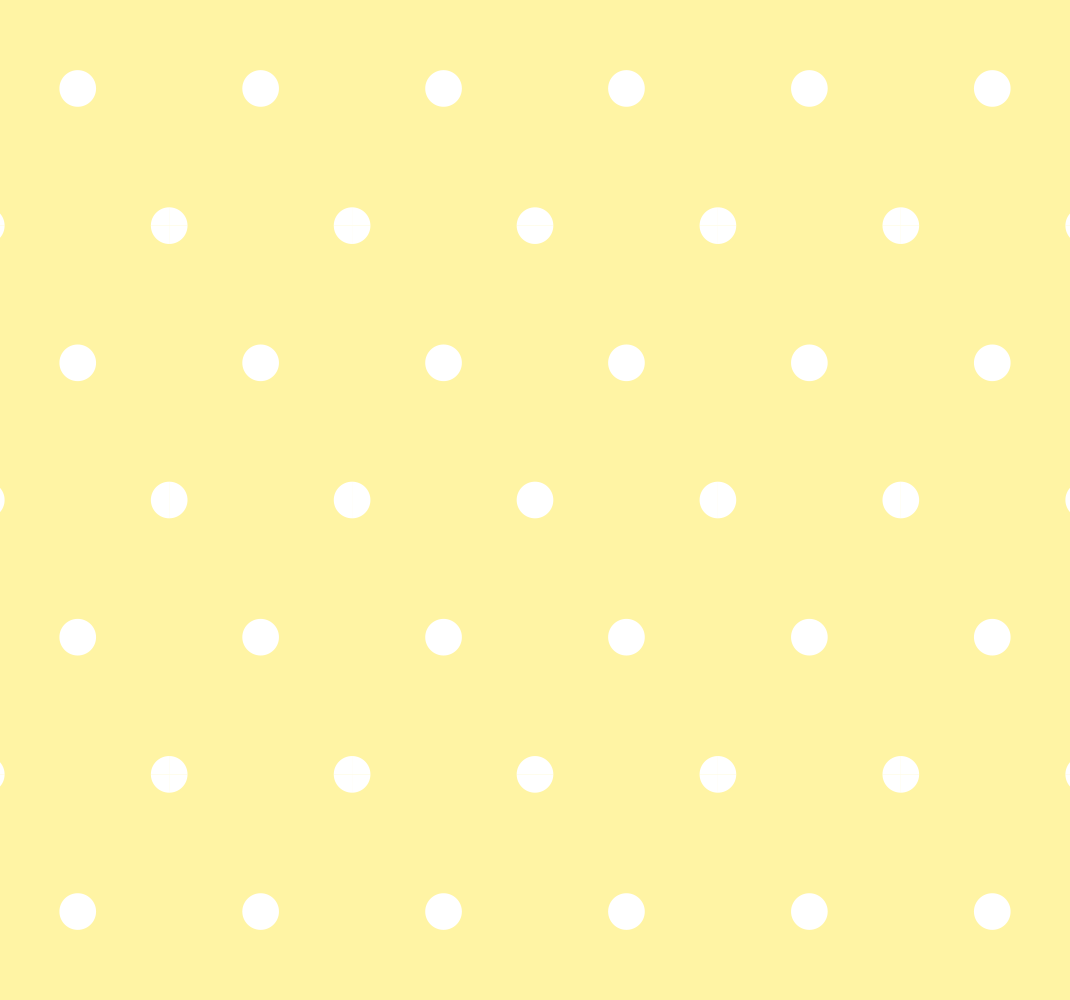 Tapis vinyle chambre à pois réguliers sur fond jaune - TenStickers