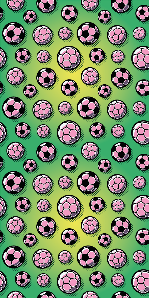 Tapis vinyle chambre fond dégradé terrain de foot - TenStickers