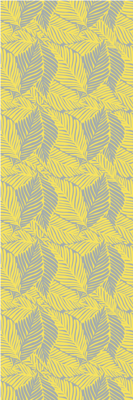 Tapis vinyle chambre feuillage tropical pantone - TenStickers