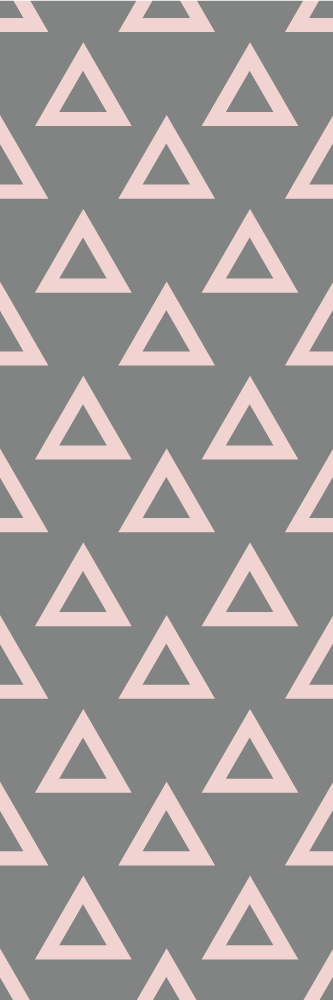 Tapis vinyle chambre triangles roses et gris - TenStickers