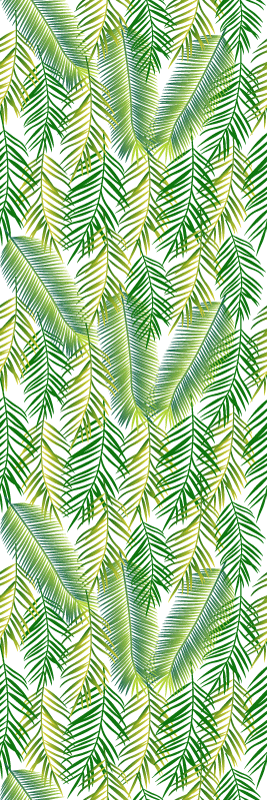 Tapis vinyle chambre plantes vertes ornementales - TenStickers