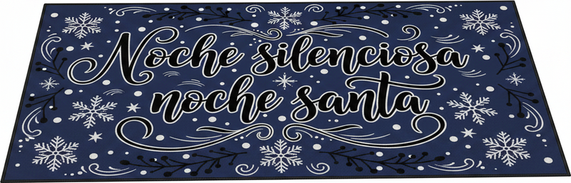 Tapis vinyle chambre nuit silencieuse nuit sainte - TenStickers