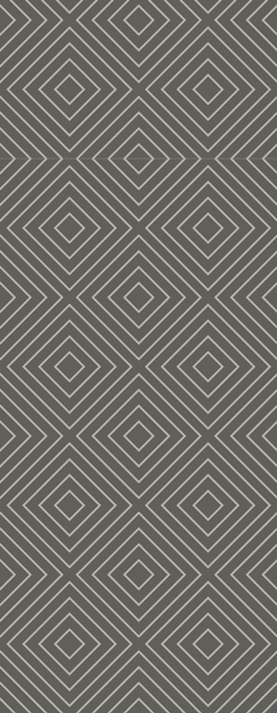 Tapis vinyle nordique motif carrés blancs et gris - TenStickers