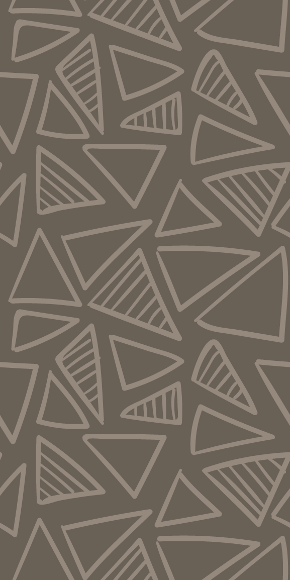 Tapis vinyle nordique motif rayé triangles marron - TenStickers