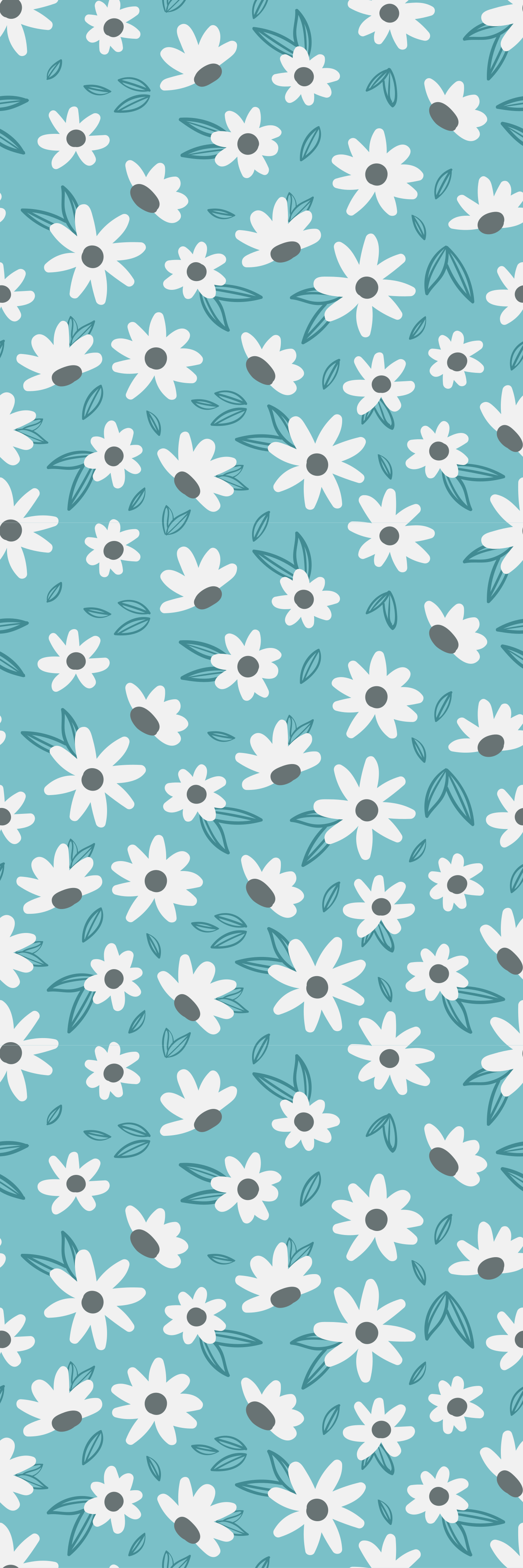 Tapis vinyle nature fleurs vintage élégantes - TenStickers