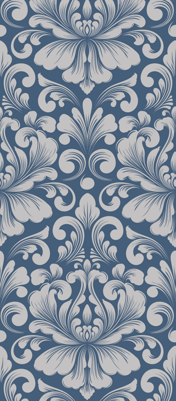 Tapis vinyle vintage design damassé classique - TenStickers
