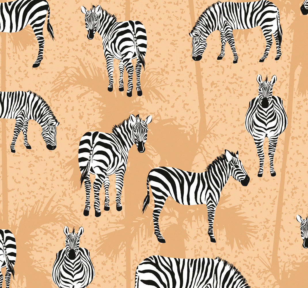 Tapis vinyle animal zèbre pour salle de bain - TenStickers