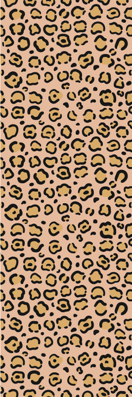 Tapis vinyle animal léopard pastel imprimé - TenStickers