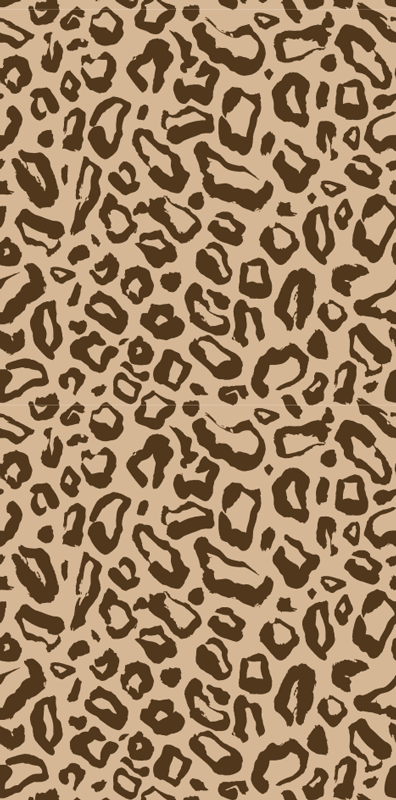 Tapis vinyle animal taches de léopard grandes et petites - TenStickers