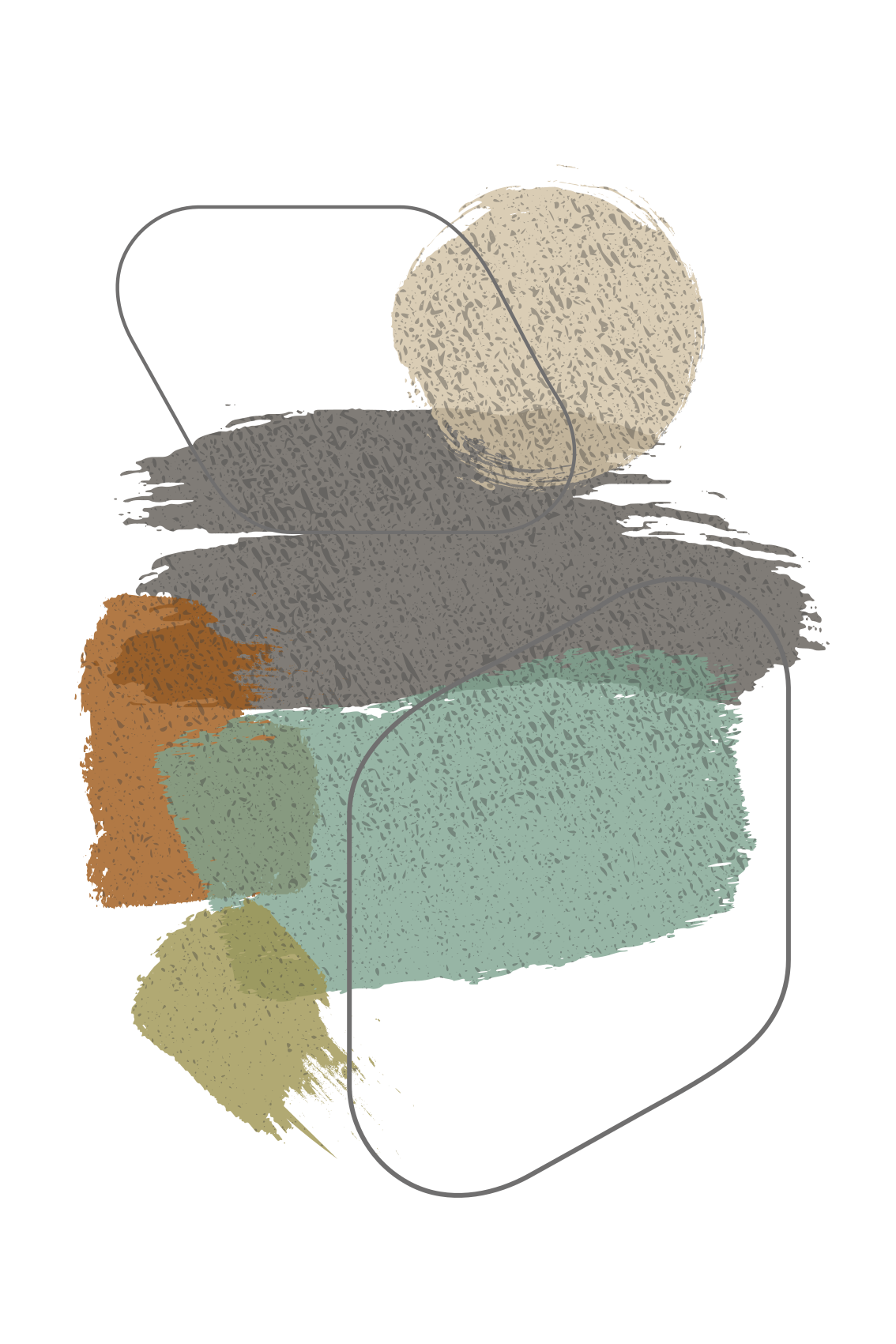 Tapis vinyle moderne taches de couleur - TenStickers