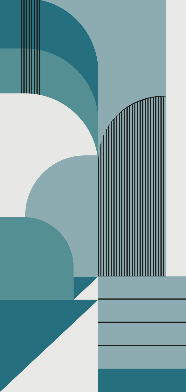Tapis vinyle moderne design urbain géométrique bleu - TenStickers