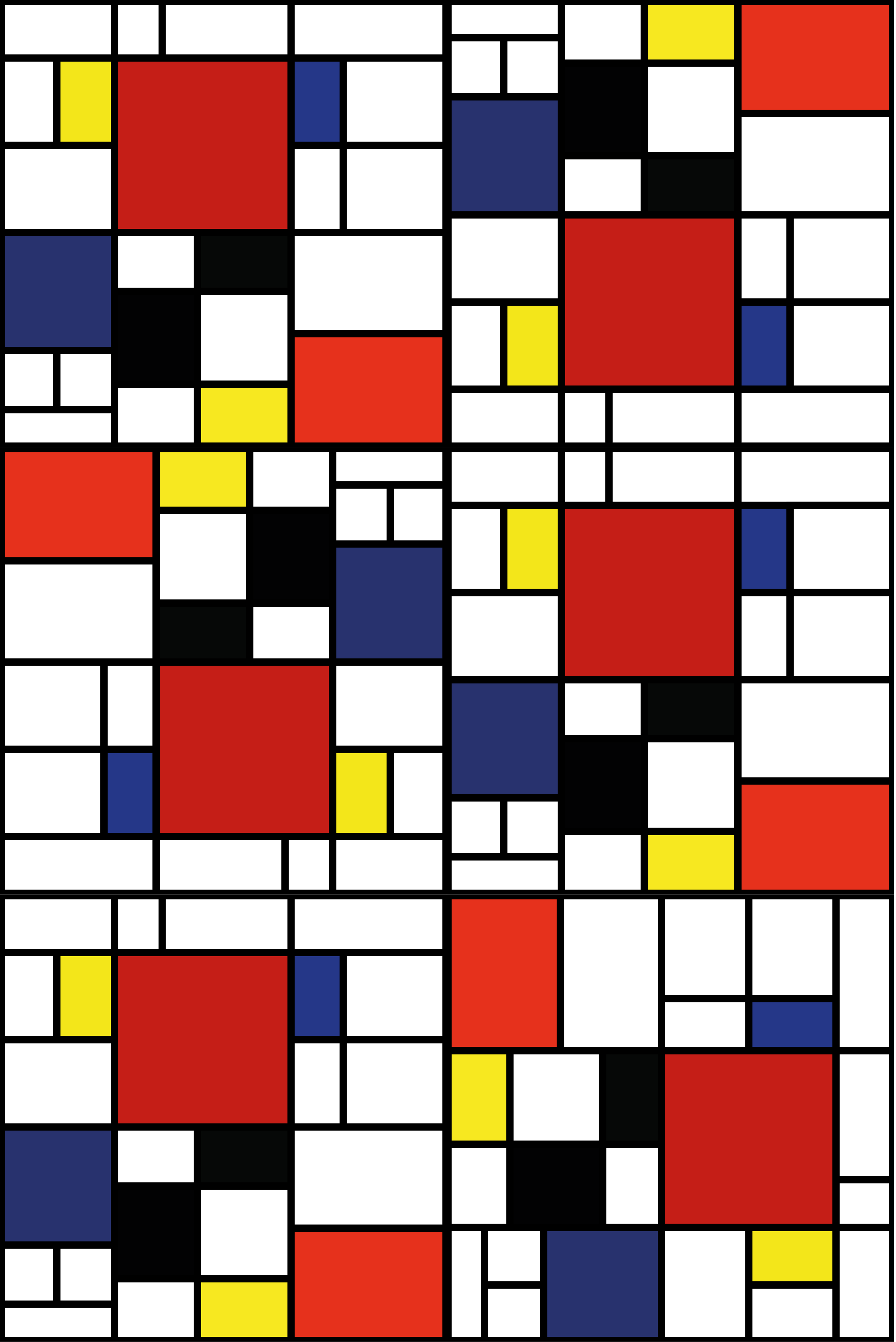 Tapis vinyle moderne blocs de couleurs abstraits - TenStickers