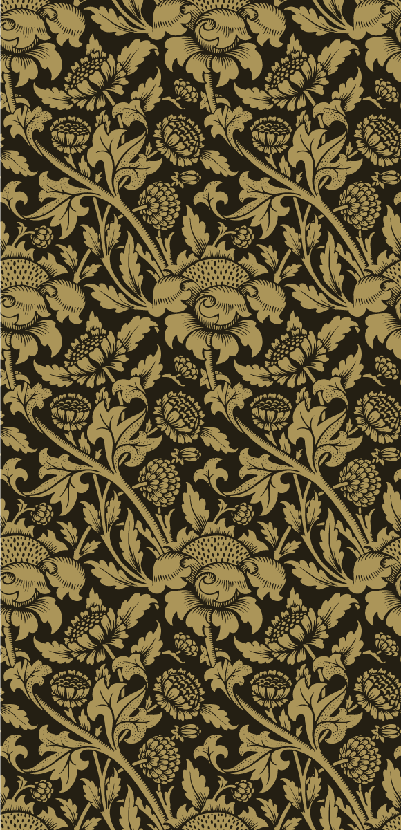 Tapis vinyle vintage motif floral français - TenStickers