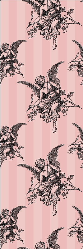Tapis vinyle vintage motif toile de jouy - TenStickers