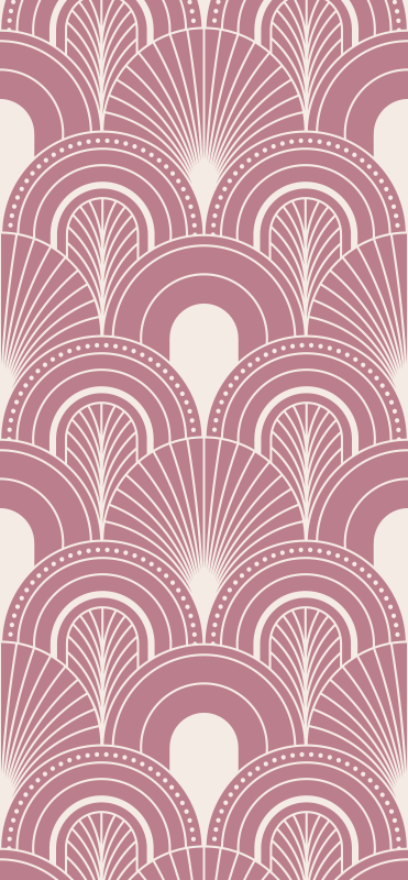 Tapis vinyle vintage style arc en rose gold - TenStickers