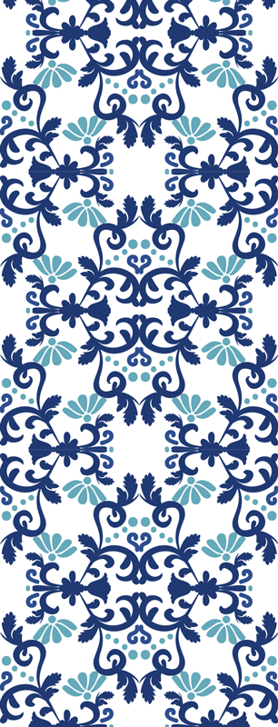 Tapis vinyle vintage style damassé classique - TenStickers