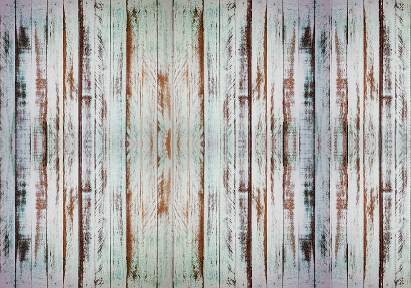 Tapis vinyle vintage effet bois dénudé - TenStickers