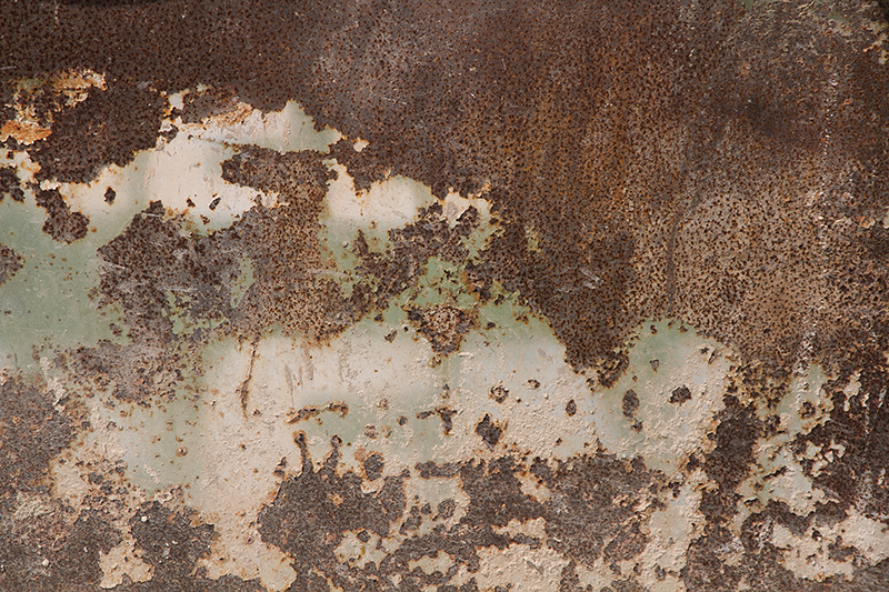 Tapis vinyle texture mur en métal rouillé - TenStickers
