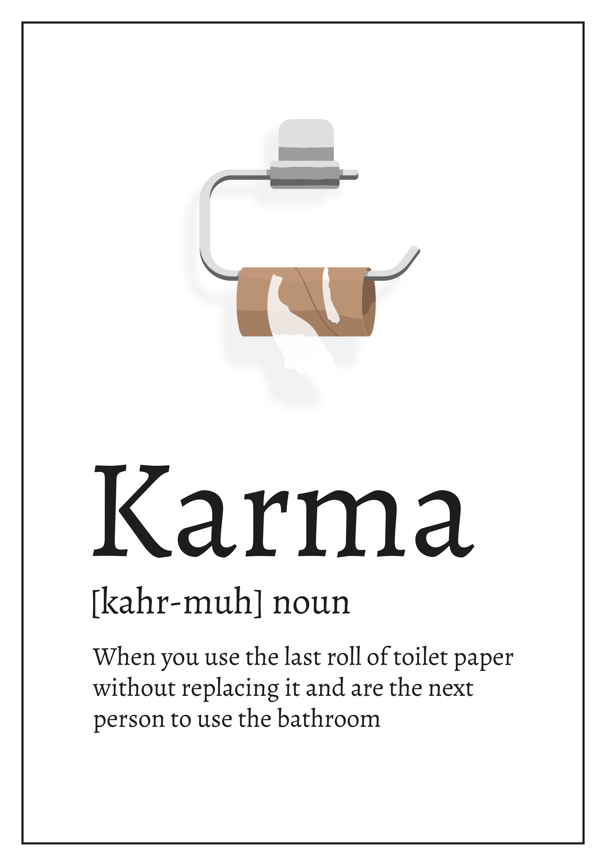 Tapis vinyle citation définition du karma - TenStickers