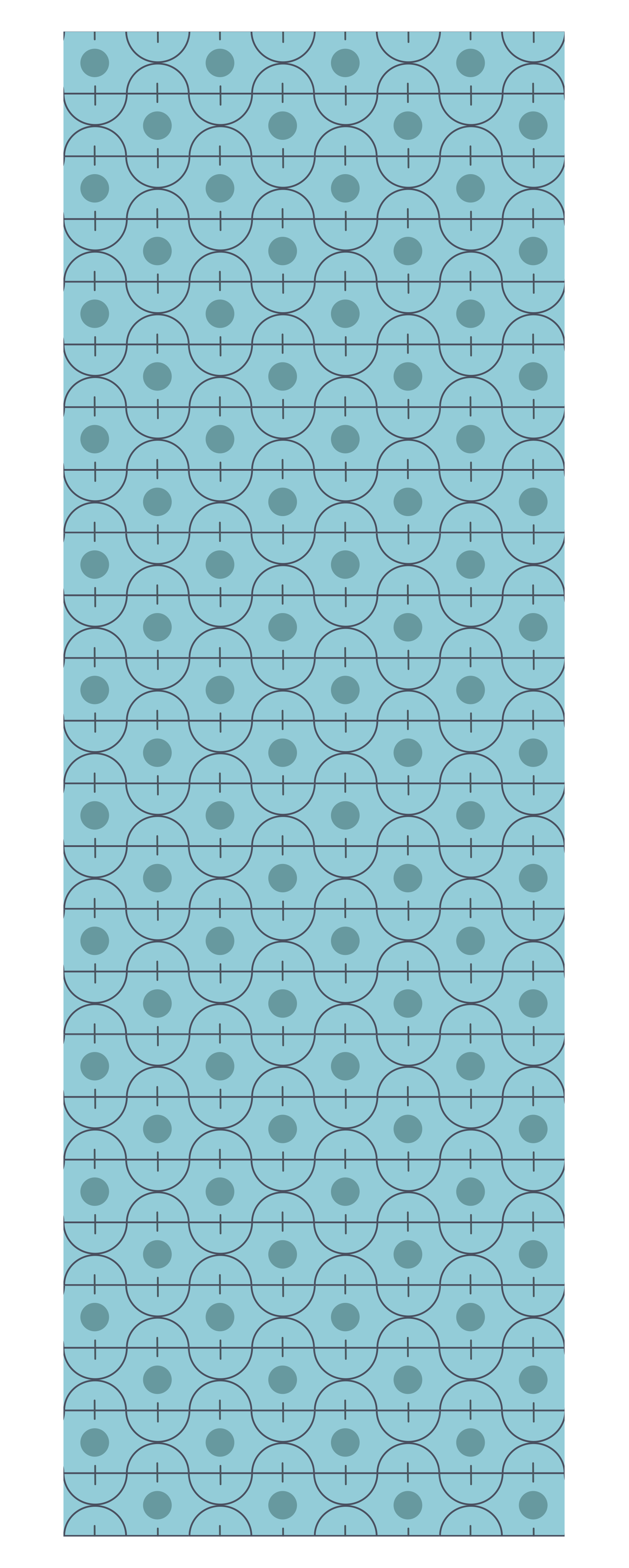 Tapis vinyle texture motif géométrique bleu japonais - TenStickers