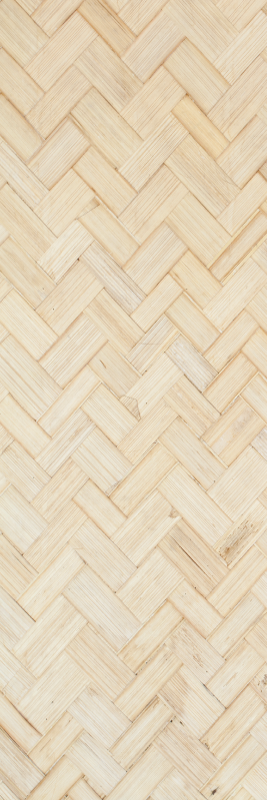 Tapis vinyle texture parquet chevron blanc bois - TenStickers