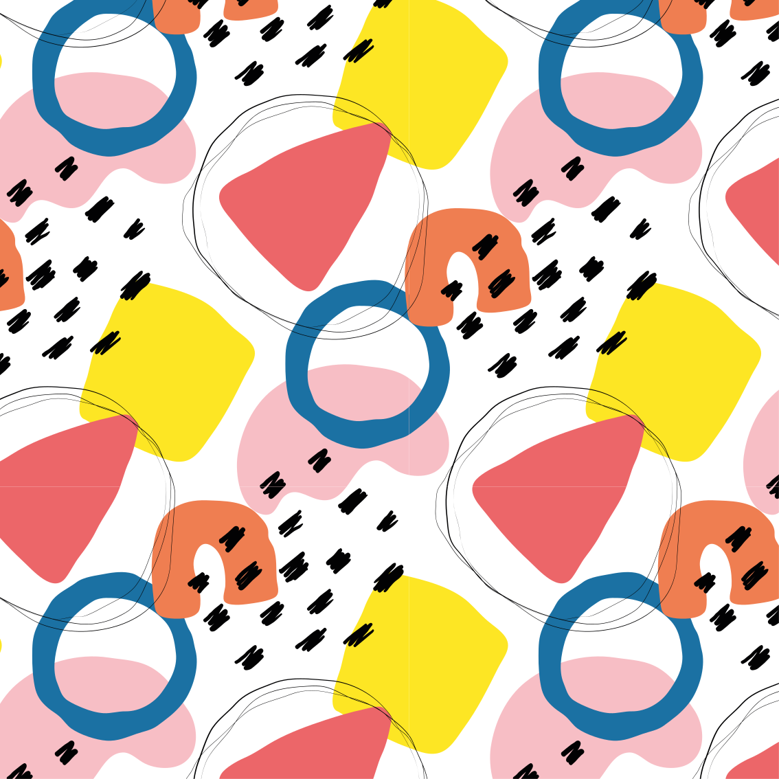 Tapis vinyle géométrique motif artistique géométrique - TenStickers