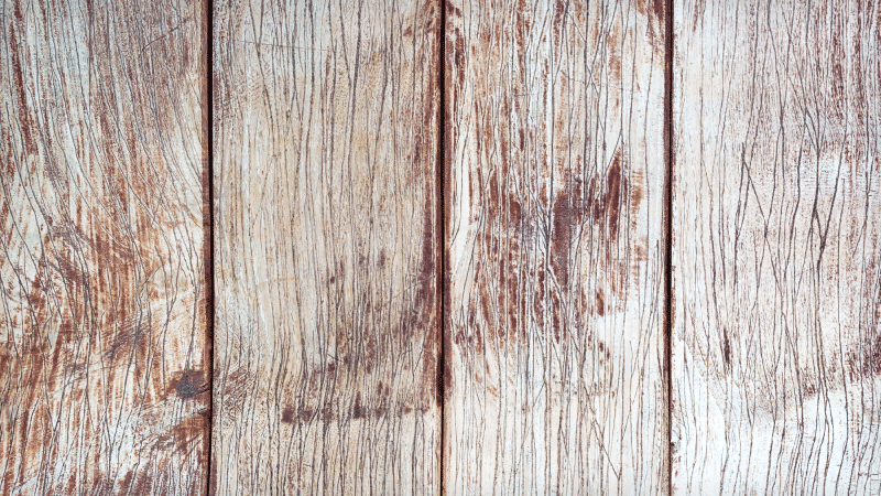 Tapis vinyle entrée lames en bois marron clair - TenStickers