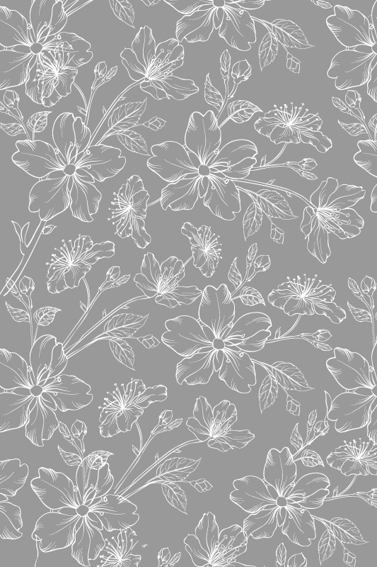 Tapis vinyle gris motif gris - TenStickers
