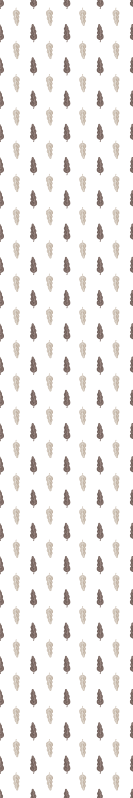Tapis vinyle couloir motif marron et blanc - TenStickers