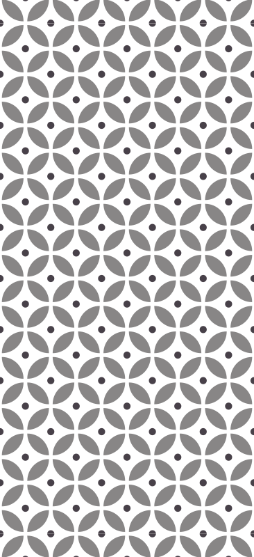 Tapis vinyle couloir cercles sans couture style nordique - TenStickers