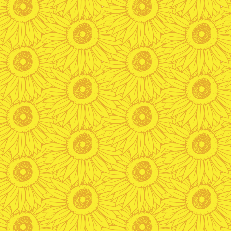 Tapis vinyle jaune teintes de tournesol clair - TenStickers