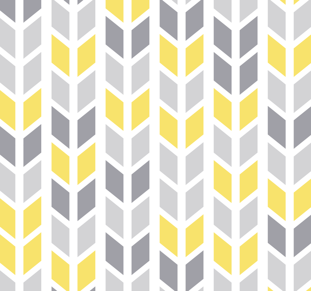 Tapis vinyle jaune motif gris et jaune - TenStickers