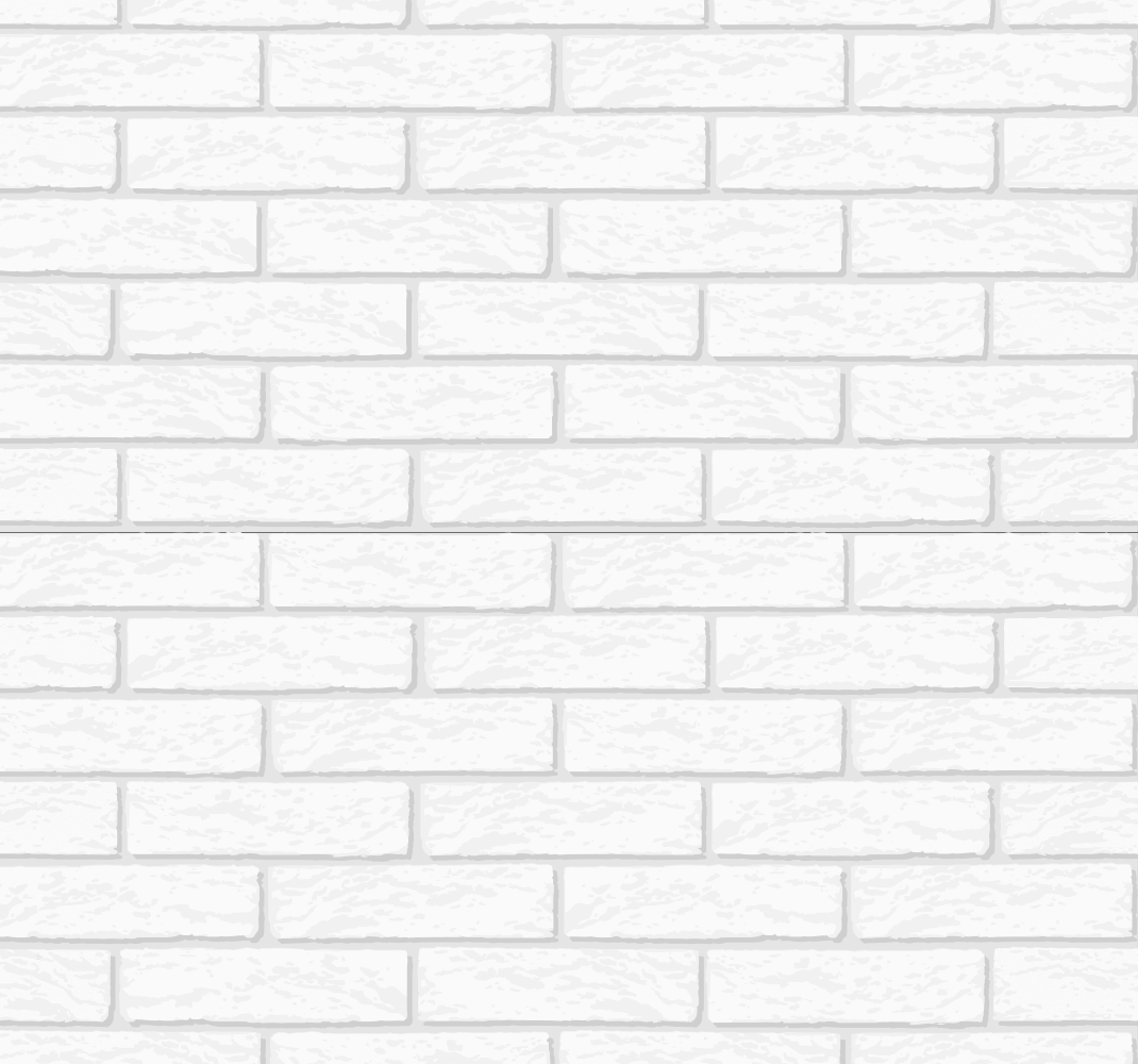 Tapis vinyle blanc motif mur en briques - TenStickers