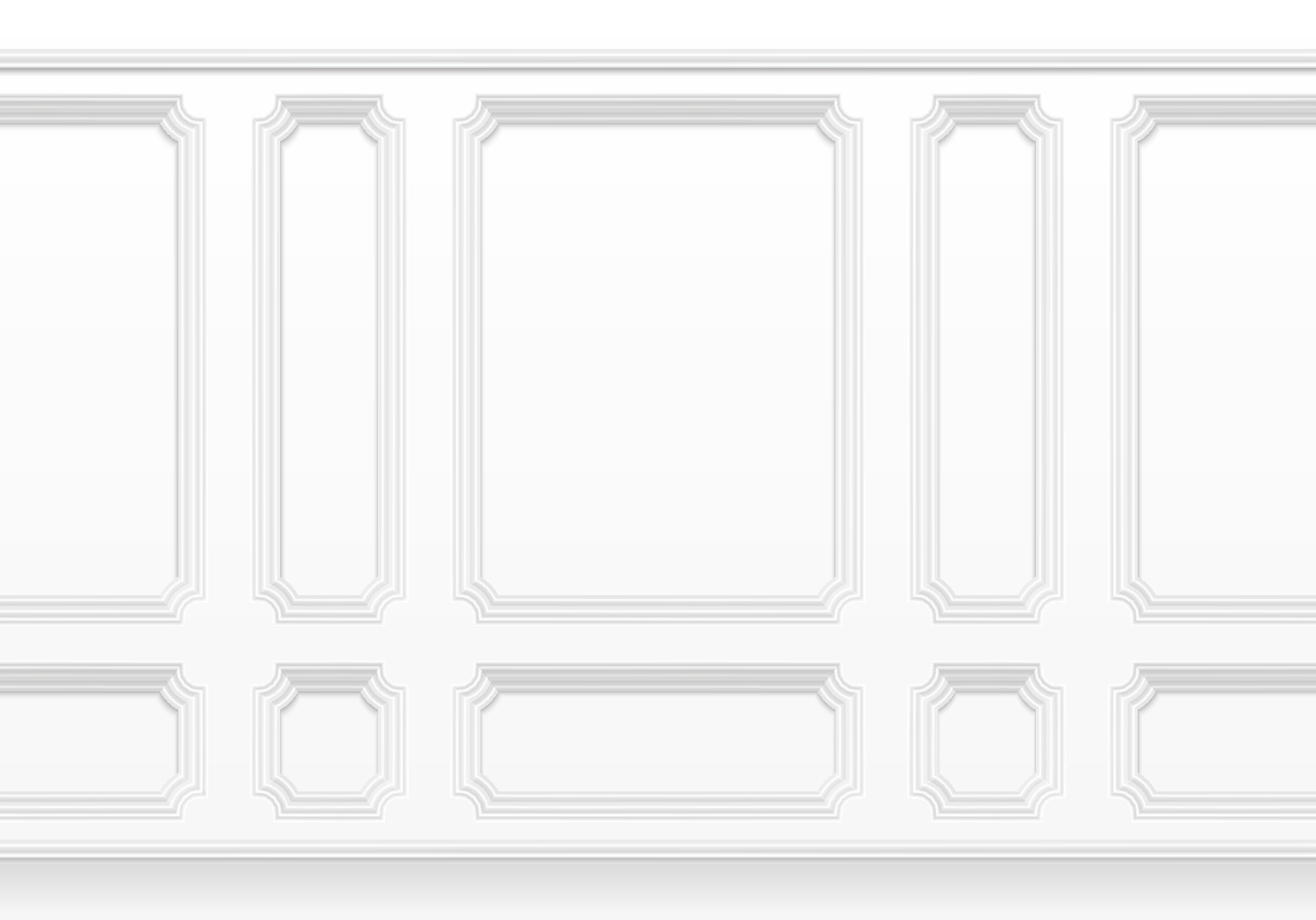 Tapis vinyle blanc motifs classiques - TenStickers