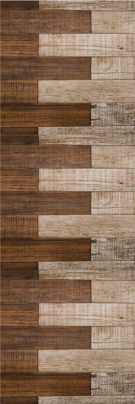 Tapis vinyle marron bois incrusté - TenStickers