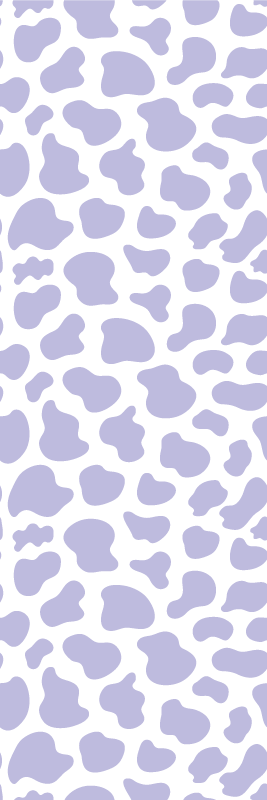 Tapis vinyle violet motif vache violet - TenStickers