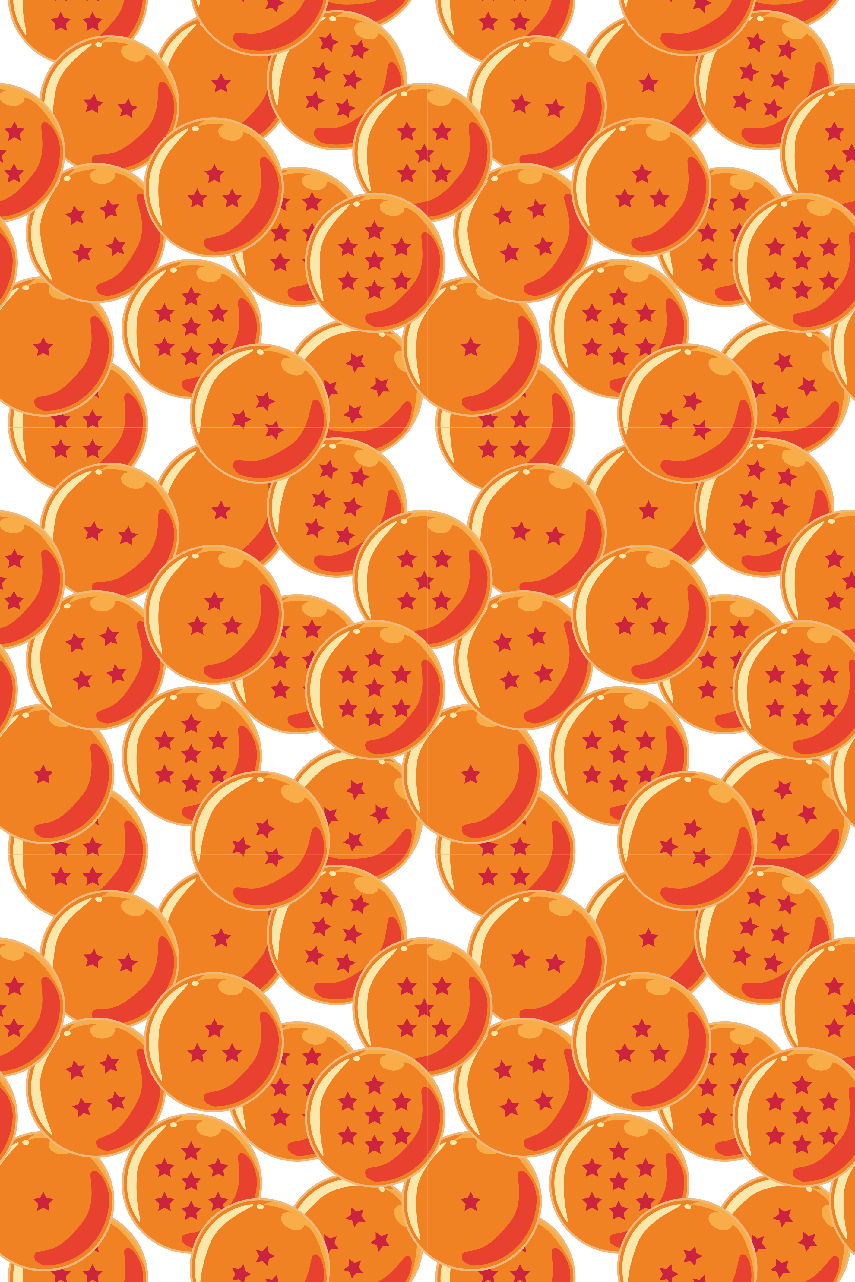 Tapis vinyle orange boules de dragon - TenStickers