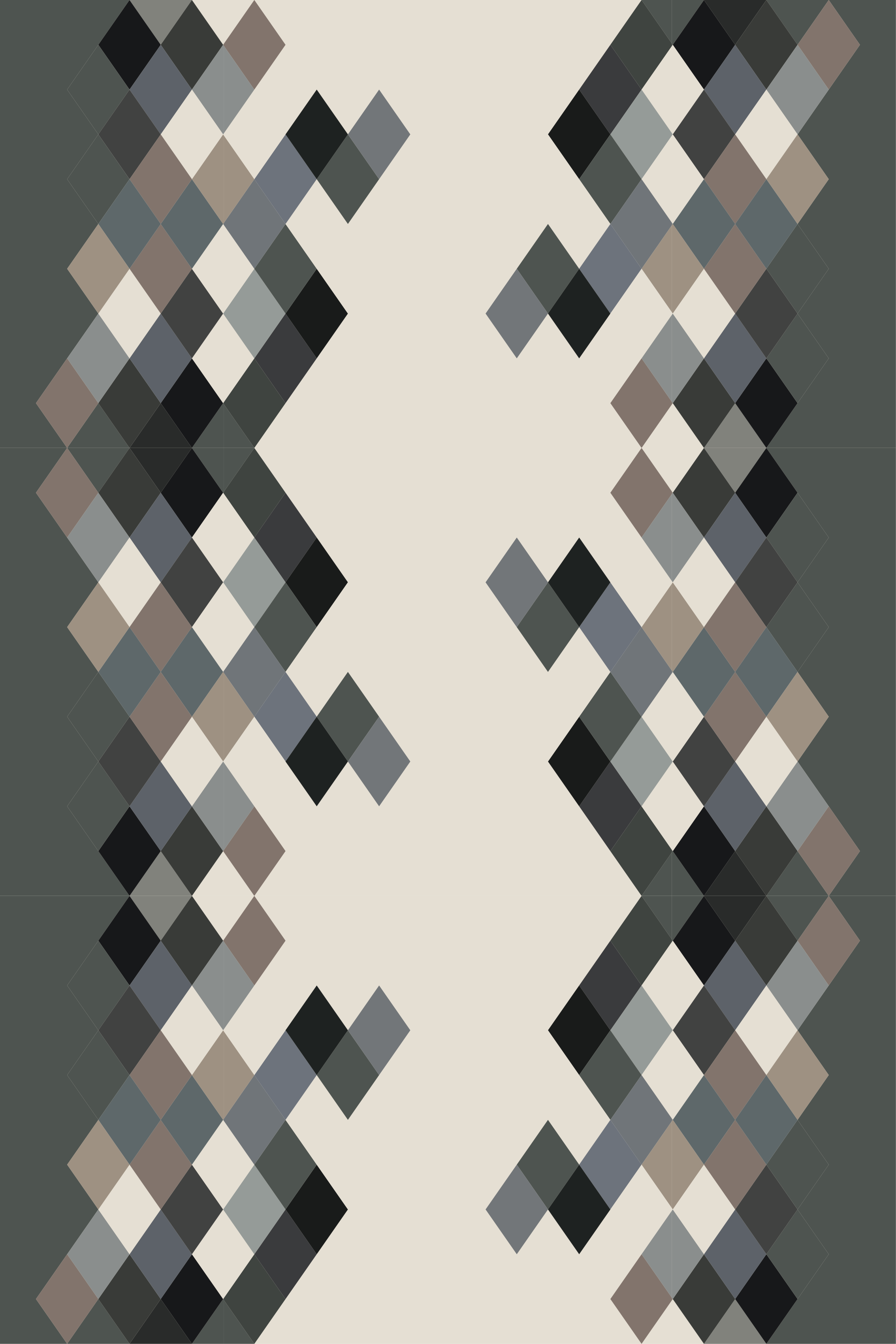 Tapis vinyle noir nuances de couleurs blocs - TenStickers