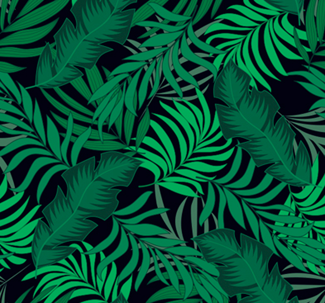 Tapis vinyle vert clé dans la jungle - TenStickers
