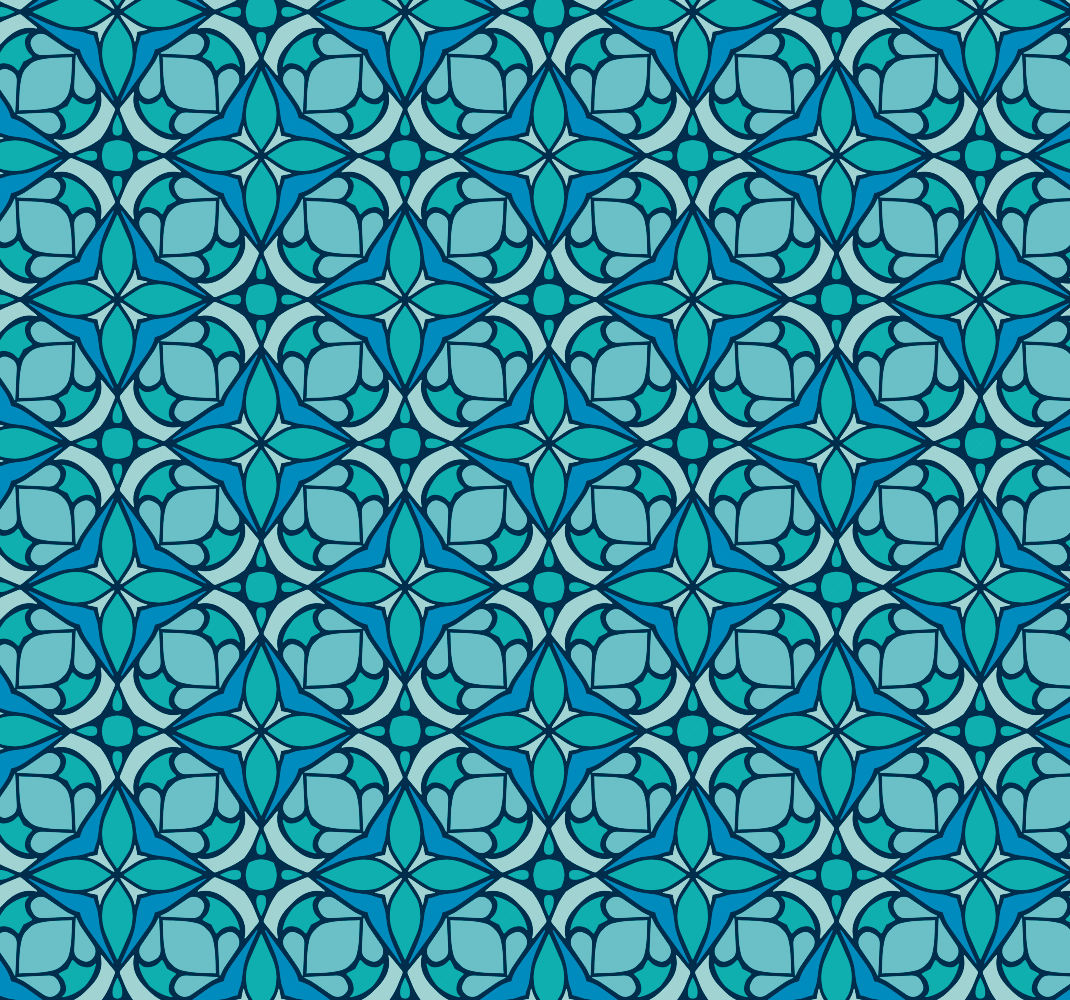 Tapis vinyle extérieur papier peint bleu salle de bain - TenStickers
