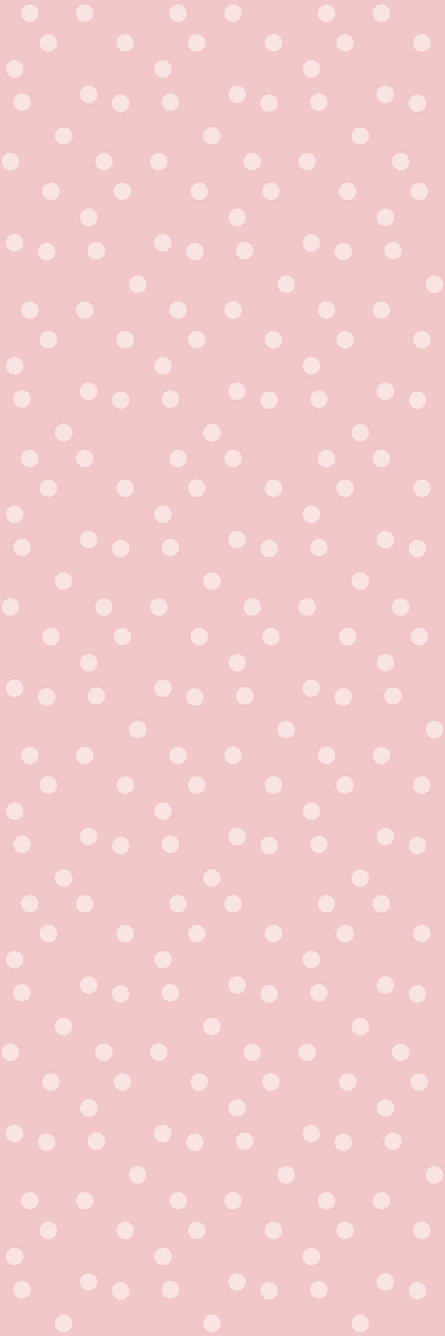 Tapis vinyle rose à pois pastels doux - TenStickers