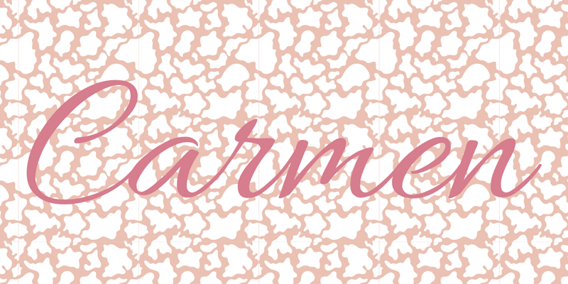 Tapis vinyle avec nom animal print rose - TenStickers