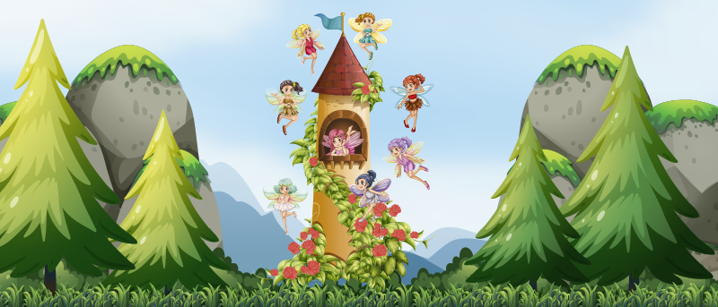 Tapis vinyle pour enfants enchanted Forest Play Area - TenStickers