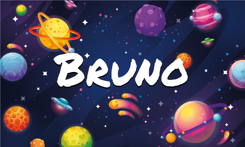 Tapis vinyle conception spatiale personnalisable - TenStickers