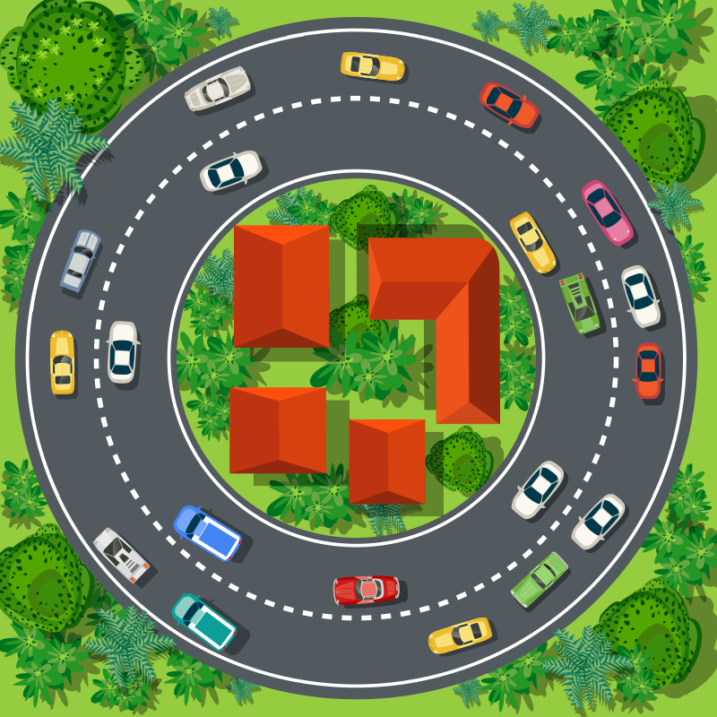 Tapis vinyle autres tapis circuit ludique - TenStickers