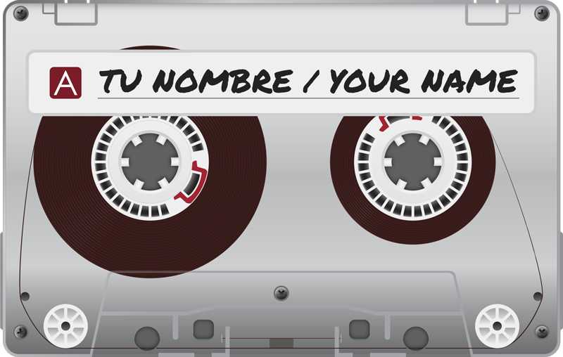 Tapis vinyle personnalisé cassette personnalisée - TenStickers